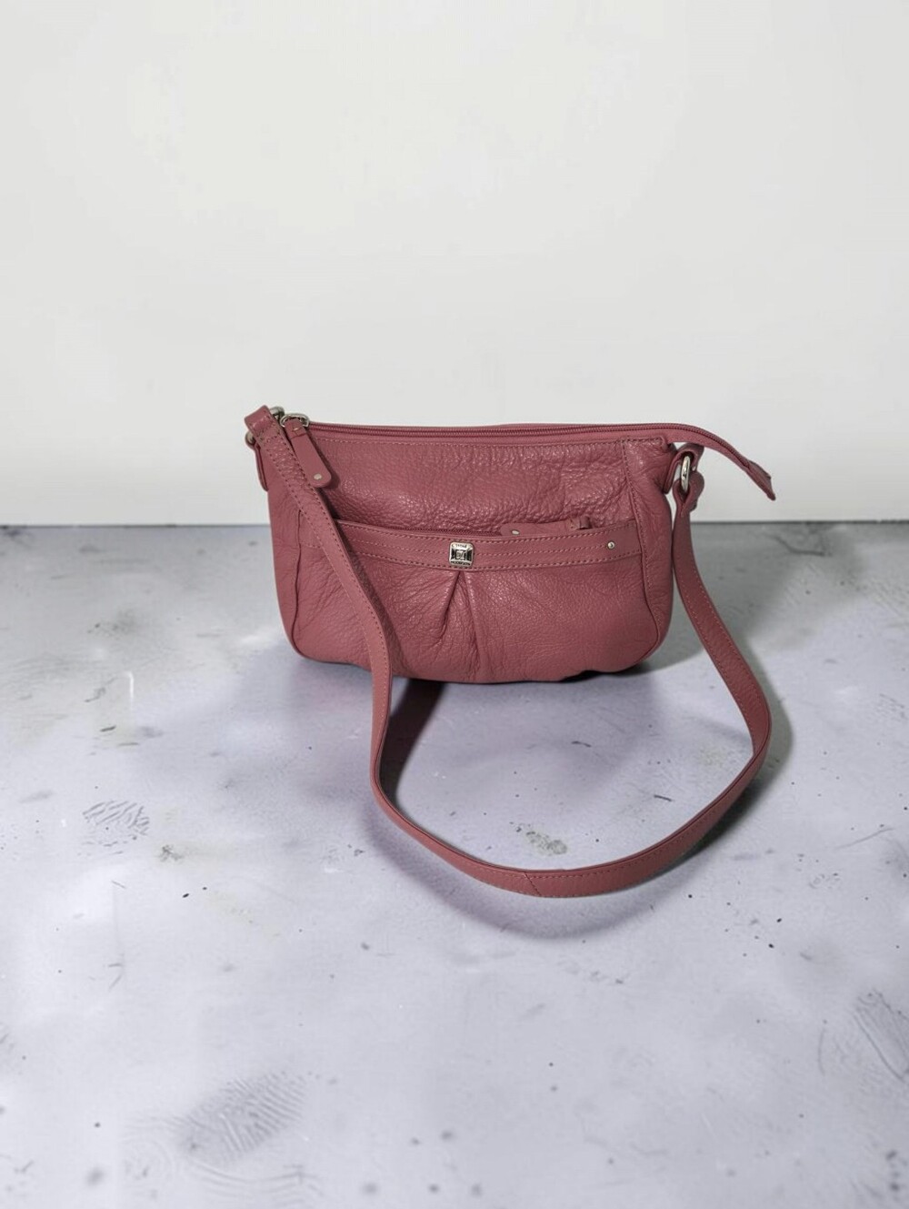 Stone Moutian Crossbody Bag in Dusty Rose - Genuine Leather